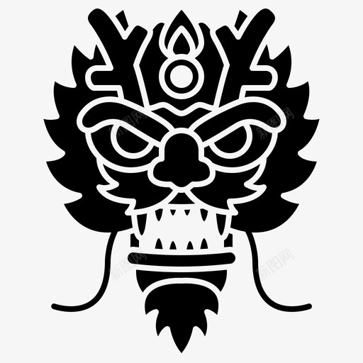 龙庆典舞蹈svg_新图网 https://ixintu.com 龙庆典 庆典 舞蹈 节日 传统 中国 新年 雕文