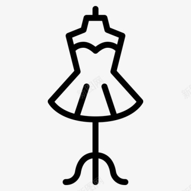 裁缝假人服装服装形式图标