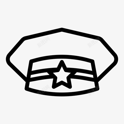 警察帽法律和犯罪svg_新图网 https://ixintu.com 警察 法律 犯罪