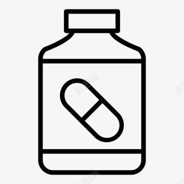 药品瓶子胶囊图标