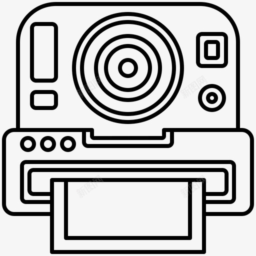 即时照相机胶卷照片svg_新图网 https://ixintu.com 即时 照相机 胶卷 照片 快门 小工 工具 系列
