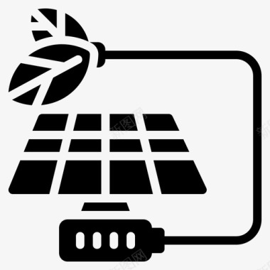 太阳能生态发电机图标