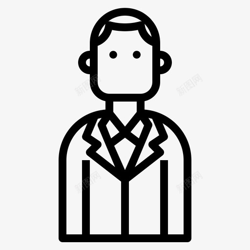 商人头像青少年svg_新图网 https://ixintu.com 头像 商人 青少年 用户 商业 大纲