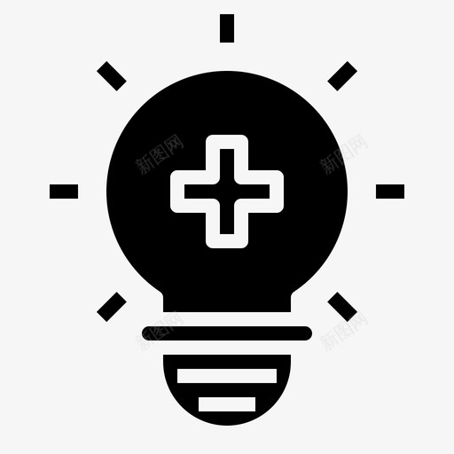 创意电力医疗svg_新图网 https://ixintu.com 创意 电力 医疗 发明 灯泡 制药