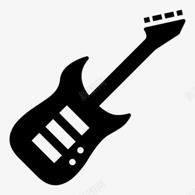 吉他电子娱乐图标
