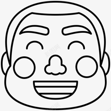 笑脸中文节日图标