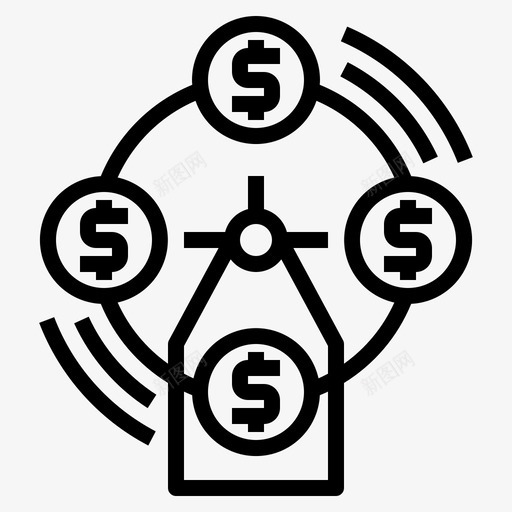 贷款市场资金svg_新图网 https://ixintu.com 贷款 市场 资金