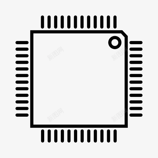 计算机芯片电路主板svg_新图网 https://ixintu.com 计算机 芯片 电路 主板 处理器