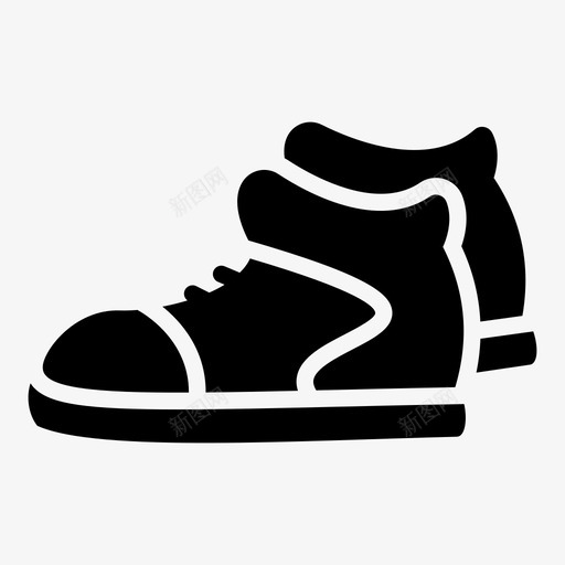 篮球鞋靴子鞋svg_新图网 https://ixintu.com 篮球 球鞋 靴子 鞋鞋 运动鞋 标志