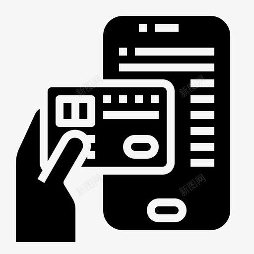 信用卡手机支付svg_新图网 https://ixintu.com 手机 支付 信用卡 支付方 方式 智能