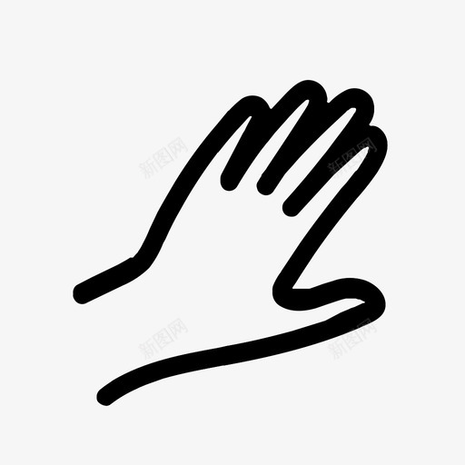 手感觉给予svg_新图网 https://ixintu.com 感觉 手感 给予 接受 触摸 手势