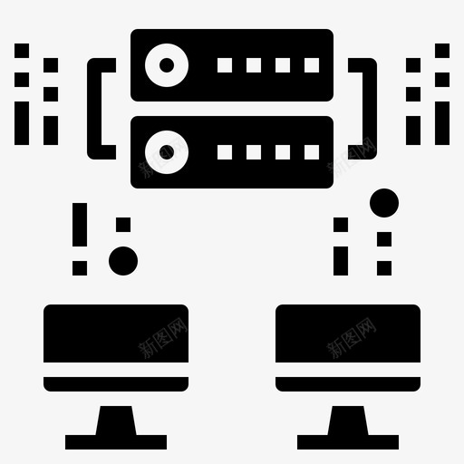 网络计算机数据库svg_新图网 https://ixintu.com 网络计算机 数据库 服务器 技术 大数 数据