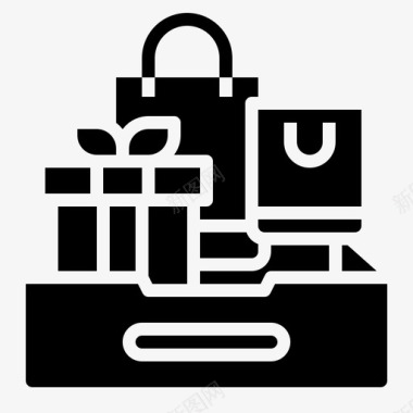 购物商务礼品图标