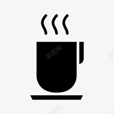 饮料咖啡杯茶碟图标