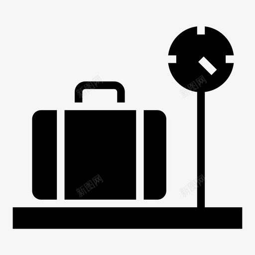 行李箱重量秤机场公文包svg_新图网 https://ixintu.com 重量 行李箱 机场 公文包 标志 标志符 符号