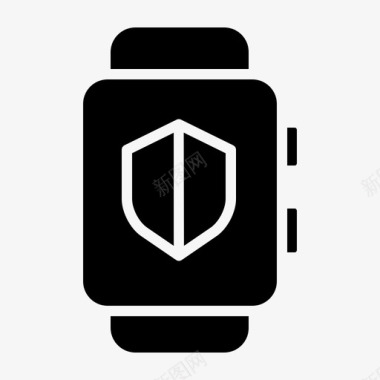 智能手表保护安全图标