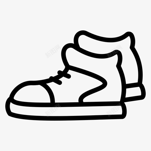 篮球鞋靴子鞋svg_新图网 https://ixintu.com 篮球 球鞋 靴子 鞋鞋 运动鞋