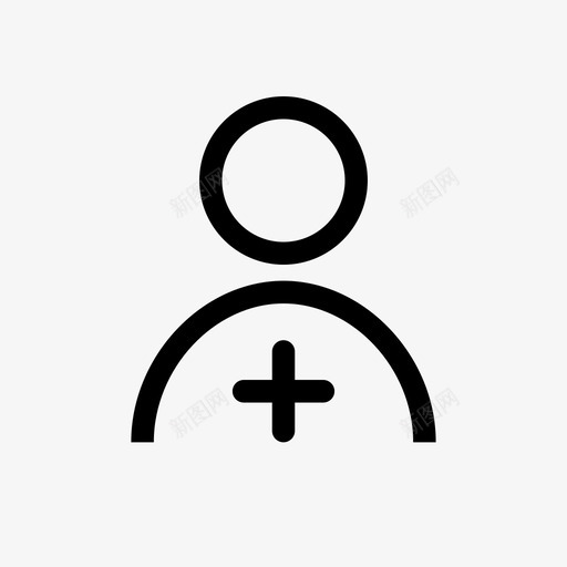 添加个人资料人员社交svg_新图网 https://ixintu.com 添加 个人资料 人员 社交 用户
