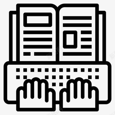 电子书教育键盘图标