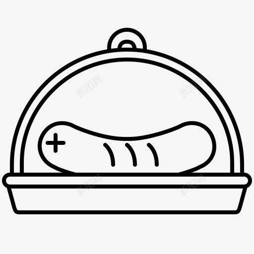 盖碟圆顶玻璃svg_新图网 https://ixintu.com 盖碟 圆顶 玻璃 香肠 厨房 工具 系列