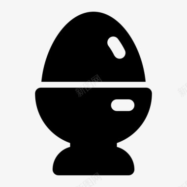 蛋杯蛋有机图标
