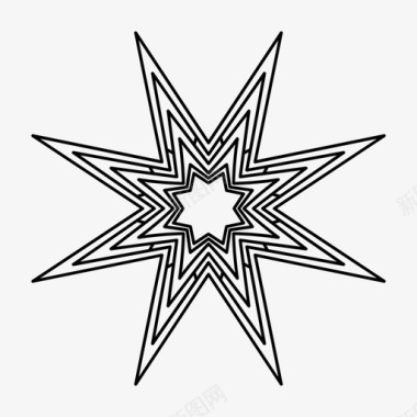 曼陀罗星神秘符号图标