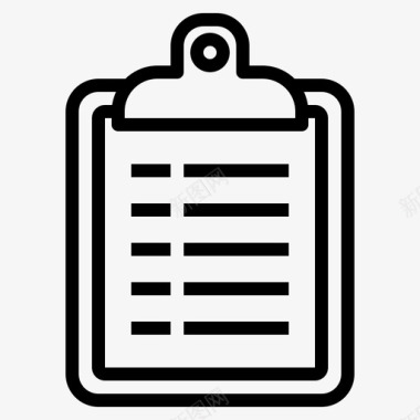 剪贴板笔记办公室图标