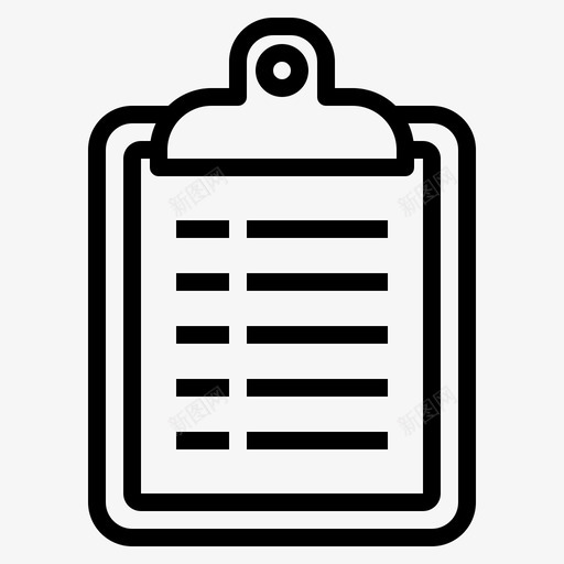 剪贴板笔记办公室svg_新图网 https://ixintu.com 剪贴板 笔记 办公室 纸张 文具 工具 办公文具 大纲