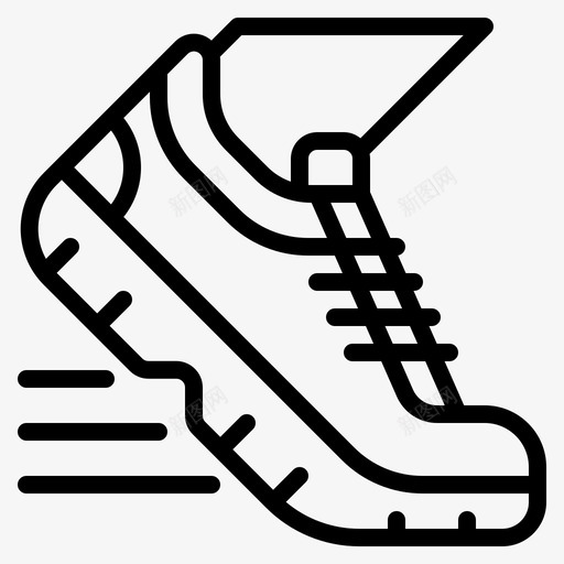 鞋子健身跑步svg_新图网 https://ixintu.com 健身 鞋子 跑步 锻炼 节食