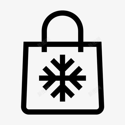 采购产品袋子圣诞节出售svg_新图网 https://ixintu.com 圣诞节 采购 产品 袋子 出售 购物 雪花 新年
