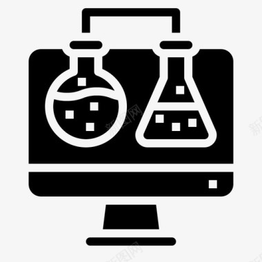 科学计算机教育图标