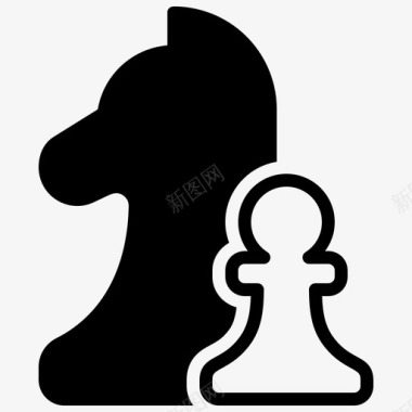 国际象棋马骑士图标