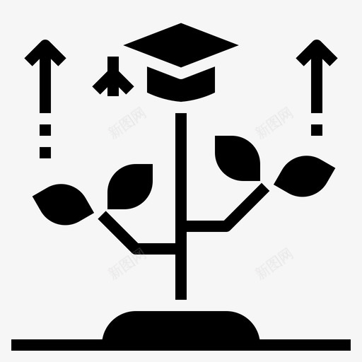 素质教育成长svg_新图网 https://ixintu.com 素质教育 成长 植物 树木 教育 扎实