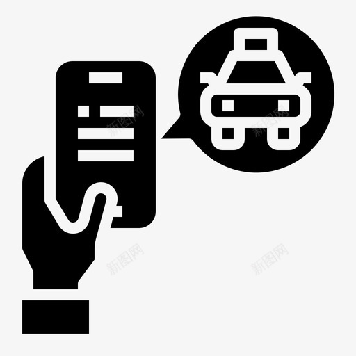 移动应用程序手智能手机svg_新图网 https://ixintu.com 移动 应用程序 出租车 智能 手机 技术 服务