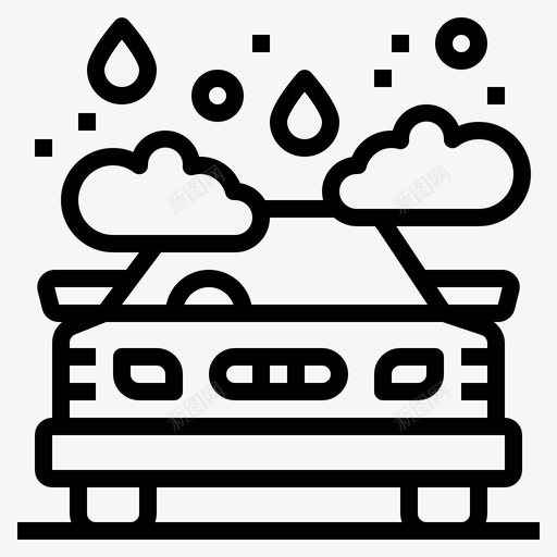 洗车护理清洁svg_新图网 https://ixintu.com 洗车 护理 清洁 运输 运输车 车辆 汽车 轮廓