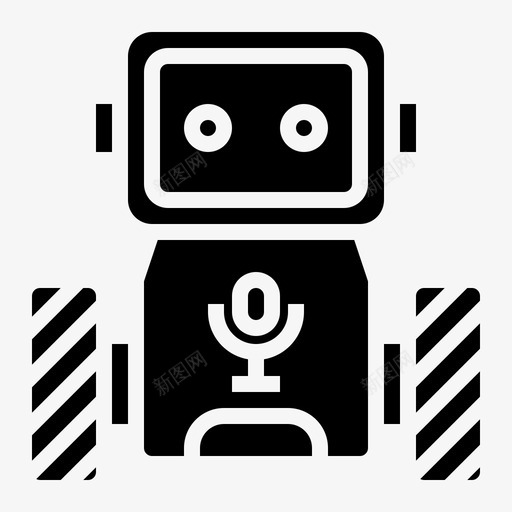 机器人人工智能小工具实体svg_新图网 https://ixintu.com 机器人 人工智能 机器 人小 工具 实体