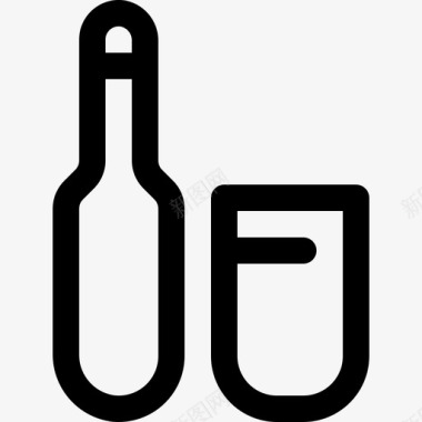 饮料酒类瓶子图标