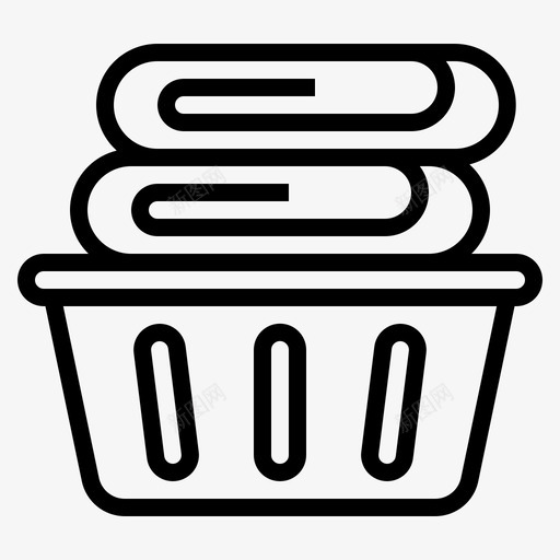 毛巾酒店家居svg_新图网 https://ixintu.com 毛巾 酒店 家居 住宿 轮廓