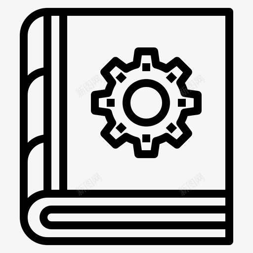 工程师书籍装备svg_新图网 https://ixintu.com 书籍 工程师 装备管理 笔记本 设置 大纲