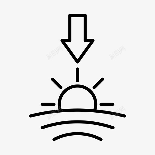 日落季节天气svg_新图网 https://ixintu.com 日落 季节 天气