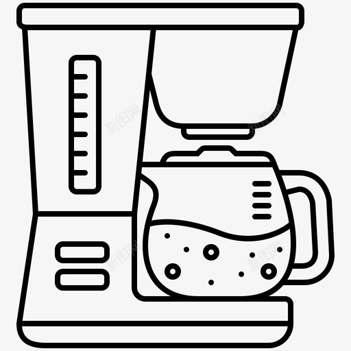 咖啡机浓缩咖啡滤壶svg_新图网 https://ixintu.com 咖啡机 浓缩 咖啡 滤壶 咖啡店 系列