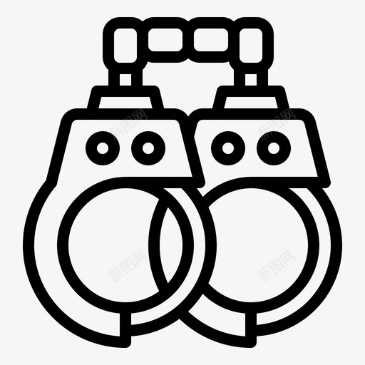手铐警察保护svg_新图网 https://ixintu.com 手铐 警察 保护 安全