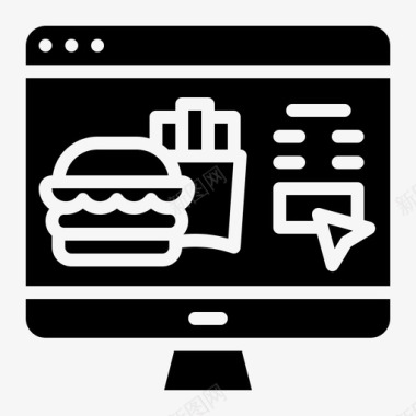 电脑箭头食物图标