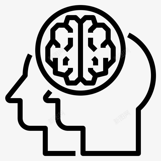 脑智力知识svg_新图网 https://ixintu.com 脑脑 智力 知识 心理学 概念 大纲