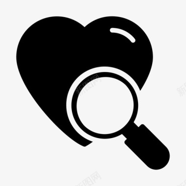 医院搜索寻找爱心脏搜索图标