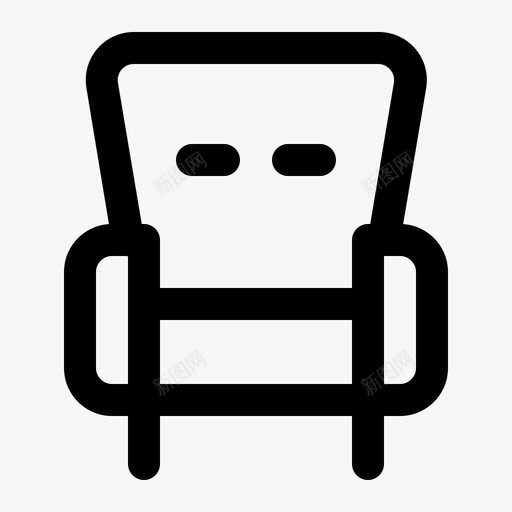 翼背椅子家具svg_新图网 https://ixintu.com 家具 家居 翼背 椅子 家装 系列