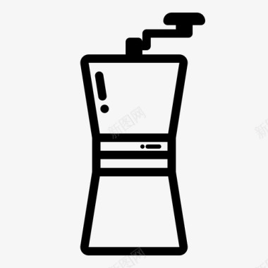 手工研磨机咖啡咖啡机图标