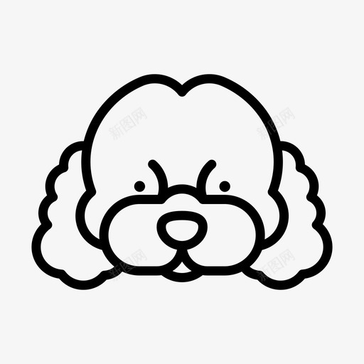 贵宾犬品种狗svg_新图网 https://ixintu.com 品种 宠物狗 狗血 白色贵宾犬 血统 贵宾