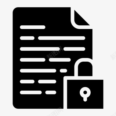 加密文档文件图标