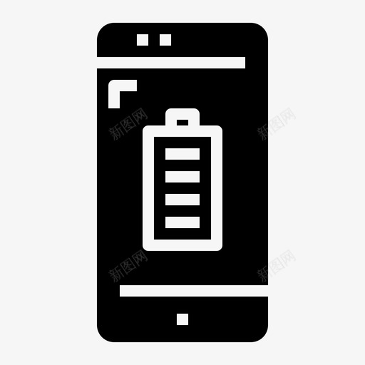 全电池智能手机移动应用svg_新图网 https://ixintu.com 电池 智能 手机 移动 应用